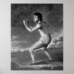 Poster Daniel Mendoza, gravé par Henry Kinsbury, 1789