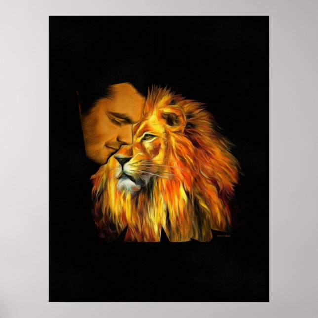 Poster Daniel Napping sur la Tête des Lions (Devant)