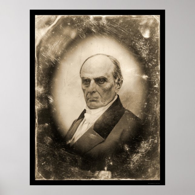 Poster Daniel Webster Daguerreotype 1845 (Devant)