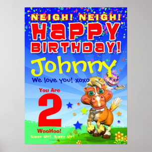 Poster d'anniversaire 18x24" GiggleBellies