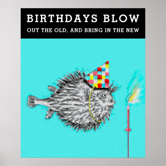 Poster d'anniversaire amusant pour adultes (Devant)