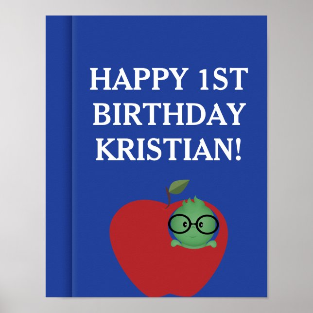 Poster d'anniversaire du livre de livre personnali (Devant)