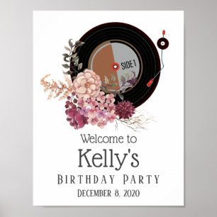Poster d'anniversaire du record de Vinyl
