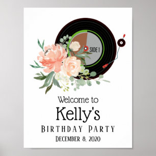 Poster d'anniversaire du record de Vinyl