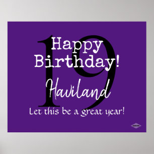 Poster d'anniversaire Happy HAMbyWG