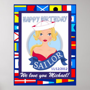 Poster d'anniversaire heureux - SRF