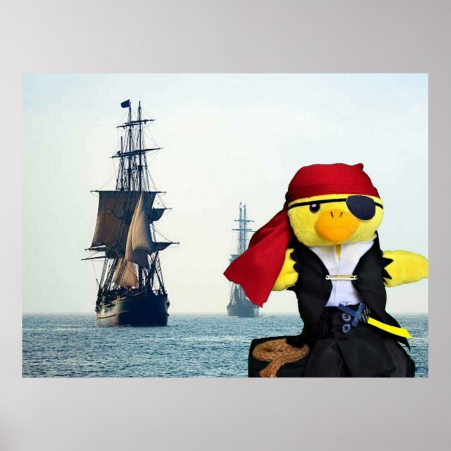 Poster Danny Duck le Pirate. (Devant)