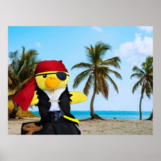 Poster Danny Duck le Pirate. (Devant)