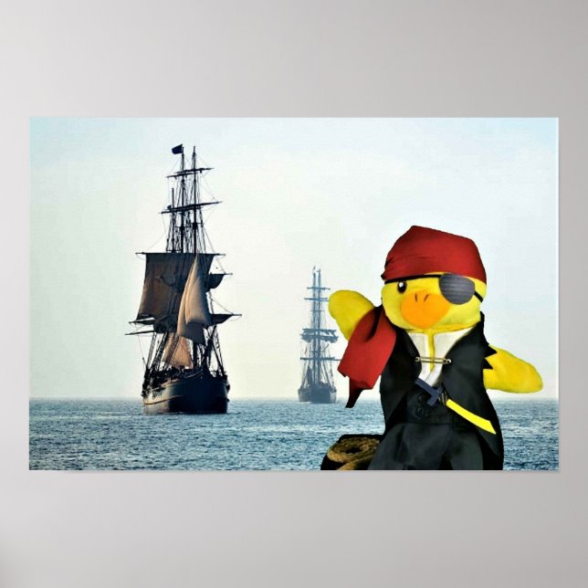 Poster Danny Duck le Pirate. (Devant)