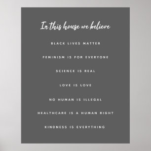 Poster Dans cette Assemblée, nous croyons Convictions m