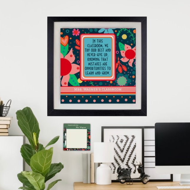 Poster Dans Cette Citation De Classe Enseignant Customisé (Créateur téléchargé)