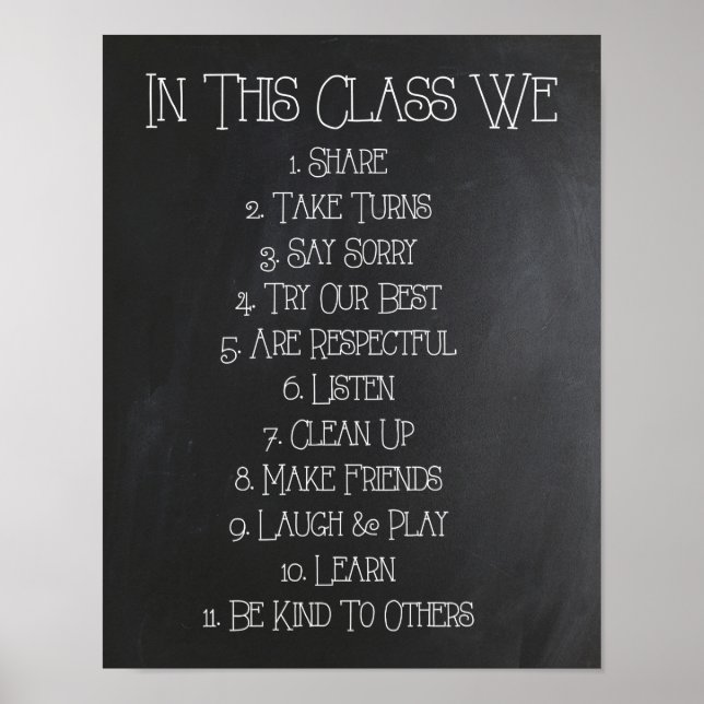 Poster Dans Cette Classe, Nous... (Devant)