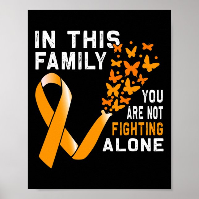 Poster Dans cette famille, ne pas combattre la leucémie d (Devant)