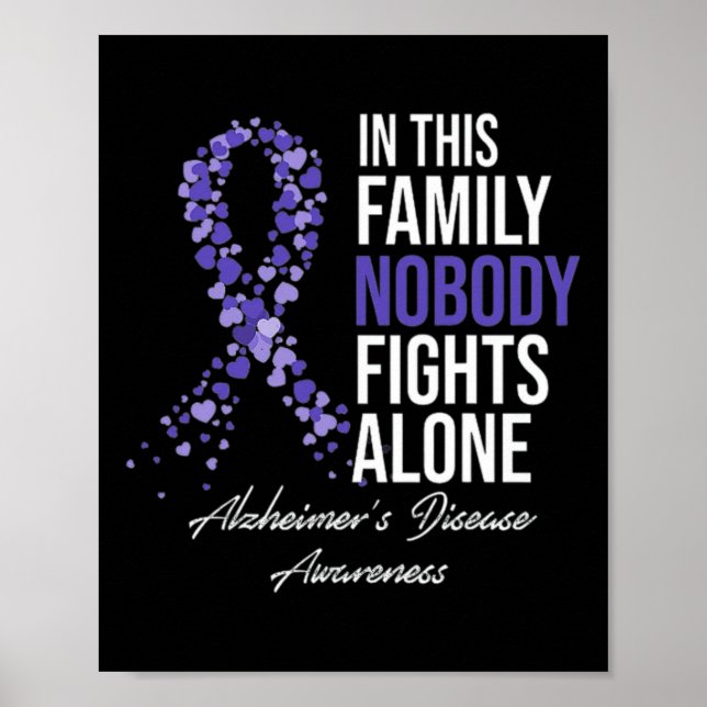 Poster Dans cette famille personne ne combat seul le cerv (Devant)