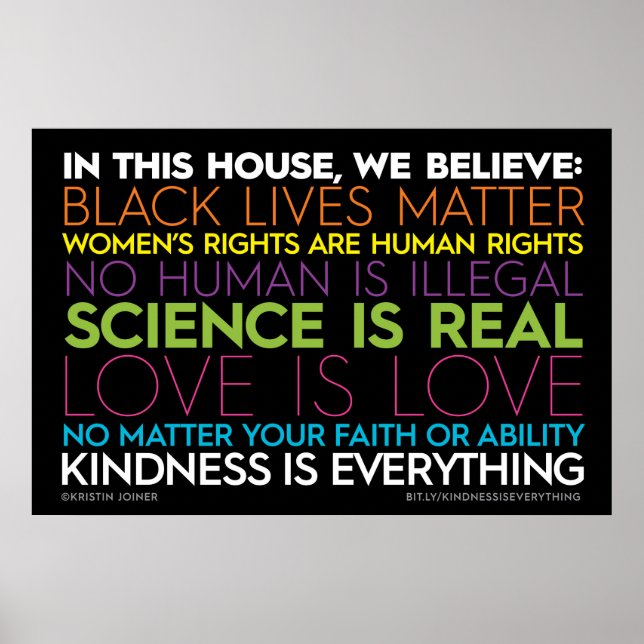 Poster Dans Cette Maison... La gentillesse est tout signe (Devant)