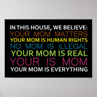 Poster Dans cette maison, nous croyons en un meme de pann