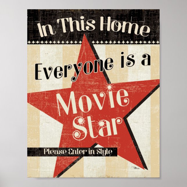 Poster Dans cette maison tout le monde est une étoile (Devant)
