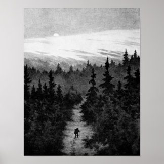 Poster Dans la forêt Theodor Kittelsen
