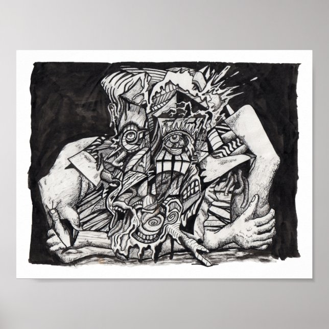 Poster Dans la Grip, par Brian Benson, (Devant)