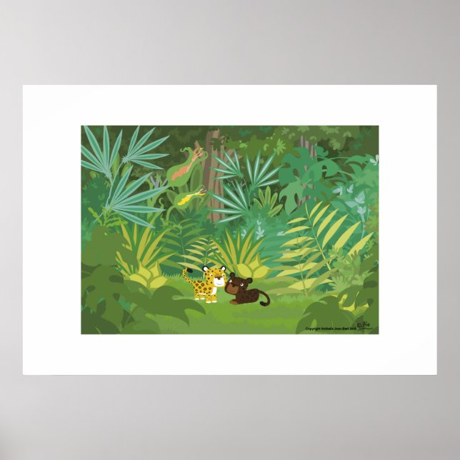 Poster Dans la jungle (Devant)