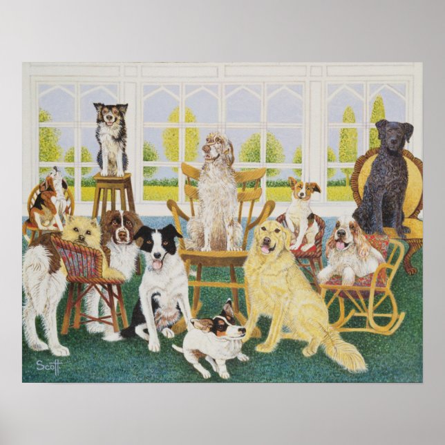 Poster Dans la maison des chiens (Devant)