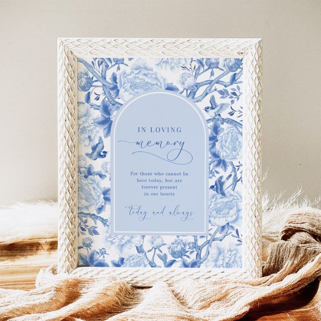 Poster Dans la mémoire aimante | SIGNE Mariage Chinoiseri (Créateur téléchargé)