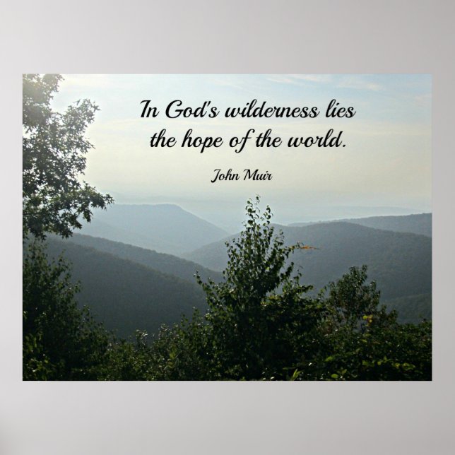Poster Dans la nature sauvage de Dieu se trouve l'espéran (Devant)