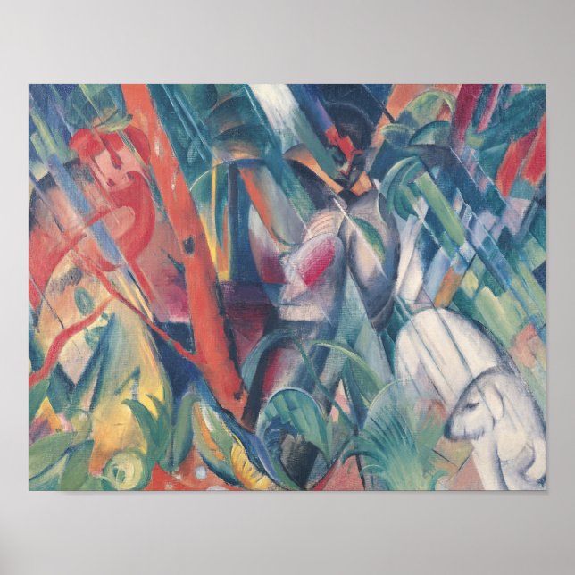 Poster Dans la pluie, 1912 (Devant)