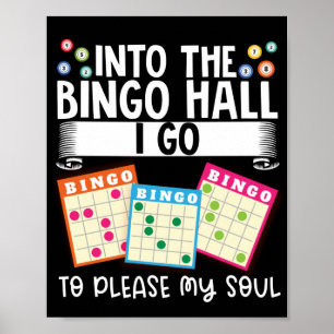 Poster Dans La Salle De Bingo Je Vais À S'Il Vous Plaît M