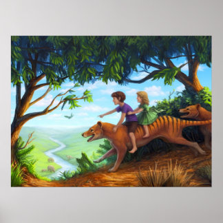 Poster Dans la vallée de la mégafaune