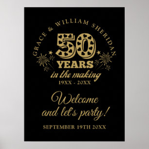 Poster Dans l'Affiche de bienvenue du 50e anniversaire