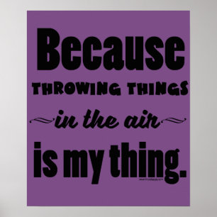 Poster Dans l'air - Shot Put Discus Javelin Hammer Cadeau