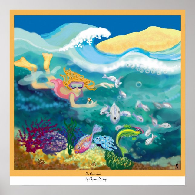 Poster Dans le bain (Devant)