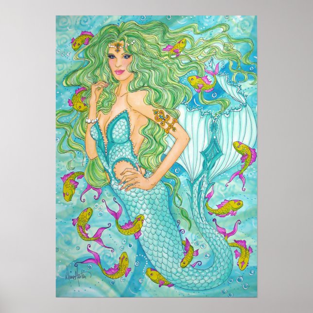 Poster Dans le bleu par Diana S Martin (Devant)