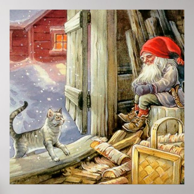 Poster "Dans le bois" par Jenny Nystrom (Devant)
