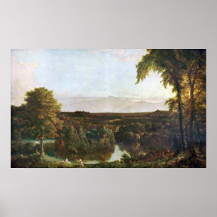 Poster Dans le Catskills - le Thomas Cole par l'église d
