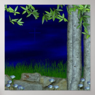 POSTER DANS LE JARDIN