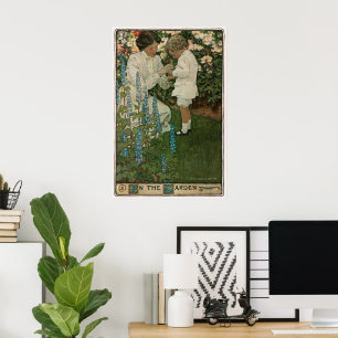Poster Dans le jardin par Jessie Willcox Smith