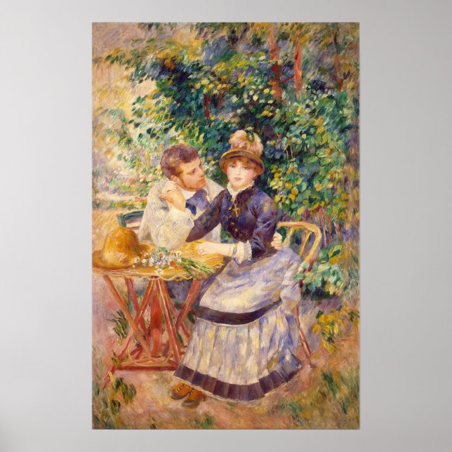 Poster Dans le jardin, par Pierre-Auguste Renoir (Devant)