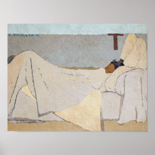 Poster Dans le lit Edouard Vuillard