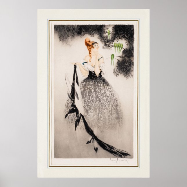 Poster Dans le Nest, 1922 par Louis Icart (Devant)