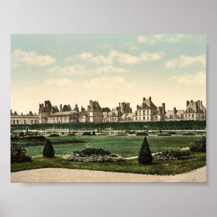 Poster Dans le parc, Palais de Fontainebleau, France vint