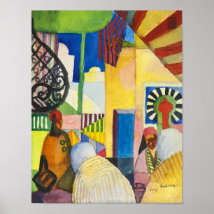 Poster Dans les bazars   Auguste Macke  