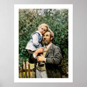Poster "Dans les bras de papa" par Severin Nilsson