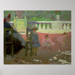 Poster Dans les jardins du luxembourgeois