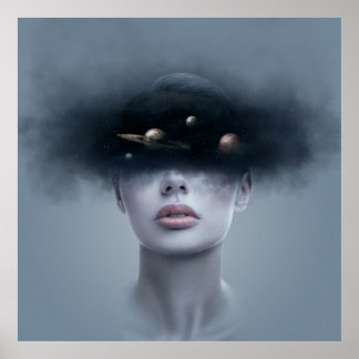 Poster Dans l'espace.