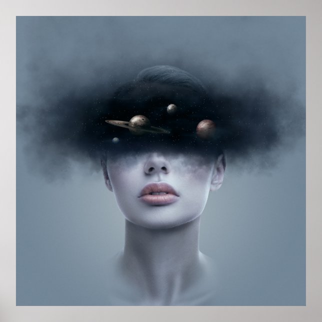 Poster Dans l'espace. (Devant)