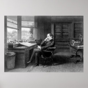 Poster Dans l'étude de Charles Dickens