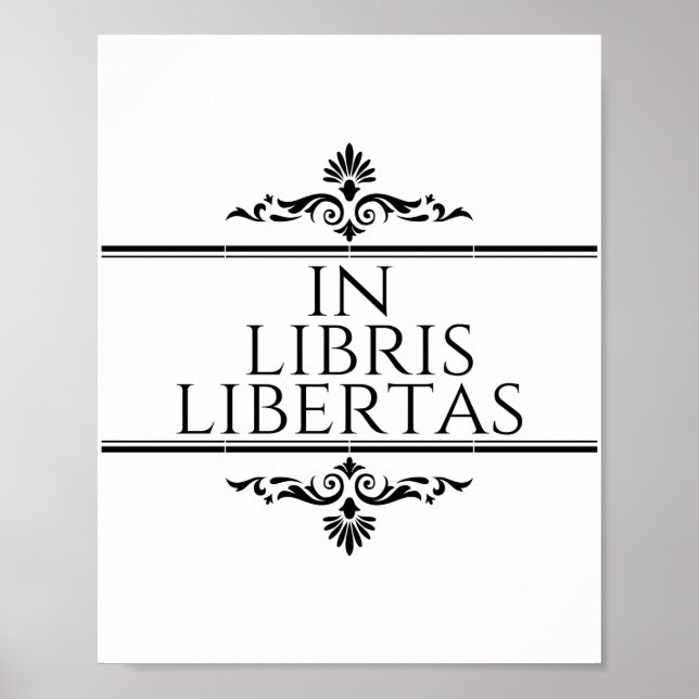 Poster Dans Libris Libertas - Dans les livres Libertés (Devant)