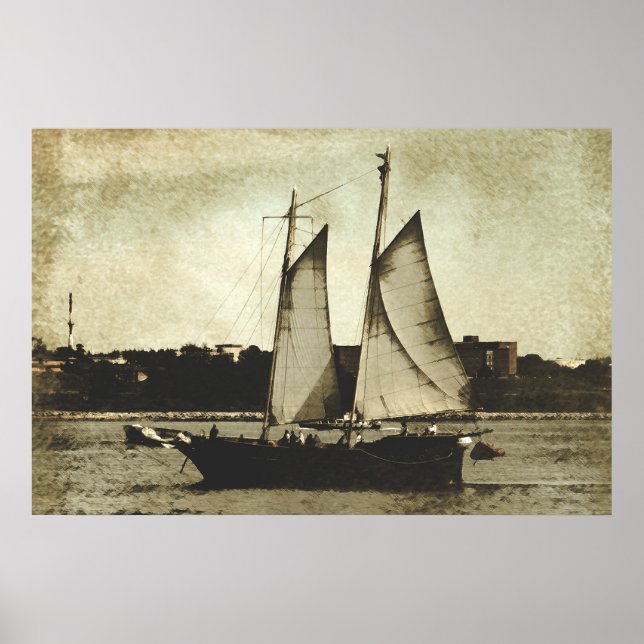 Poster Dans L'Impression Portuaire (Devant)